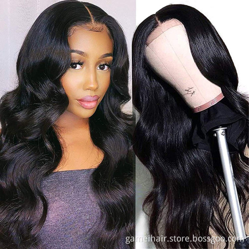 Unprocessed Body Wave Raw Peruvian Virgin Human Hair Hd Full Lace Front Wig For Black Women Wholesale Lace Frontal Closure Wig